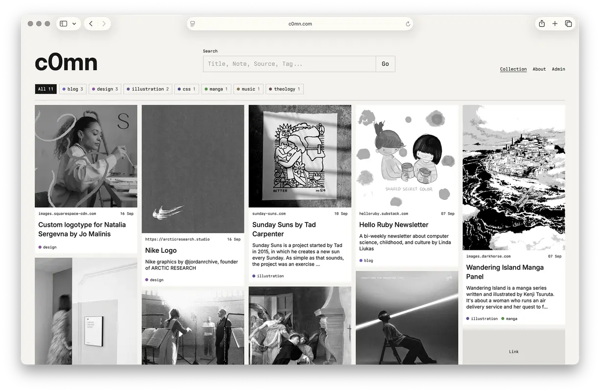 Screenshot of c0mn